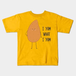 I Yam What I Yam! Awesome Vegetable Pun Gift Kids T-Shirt